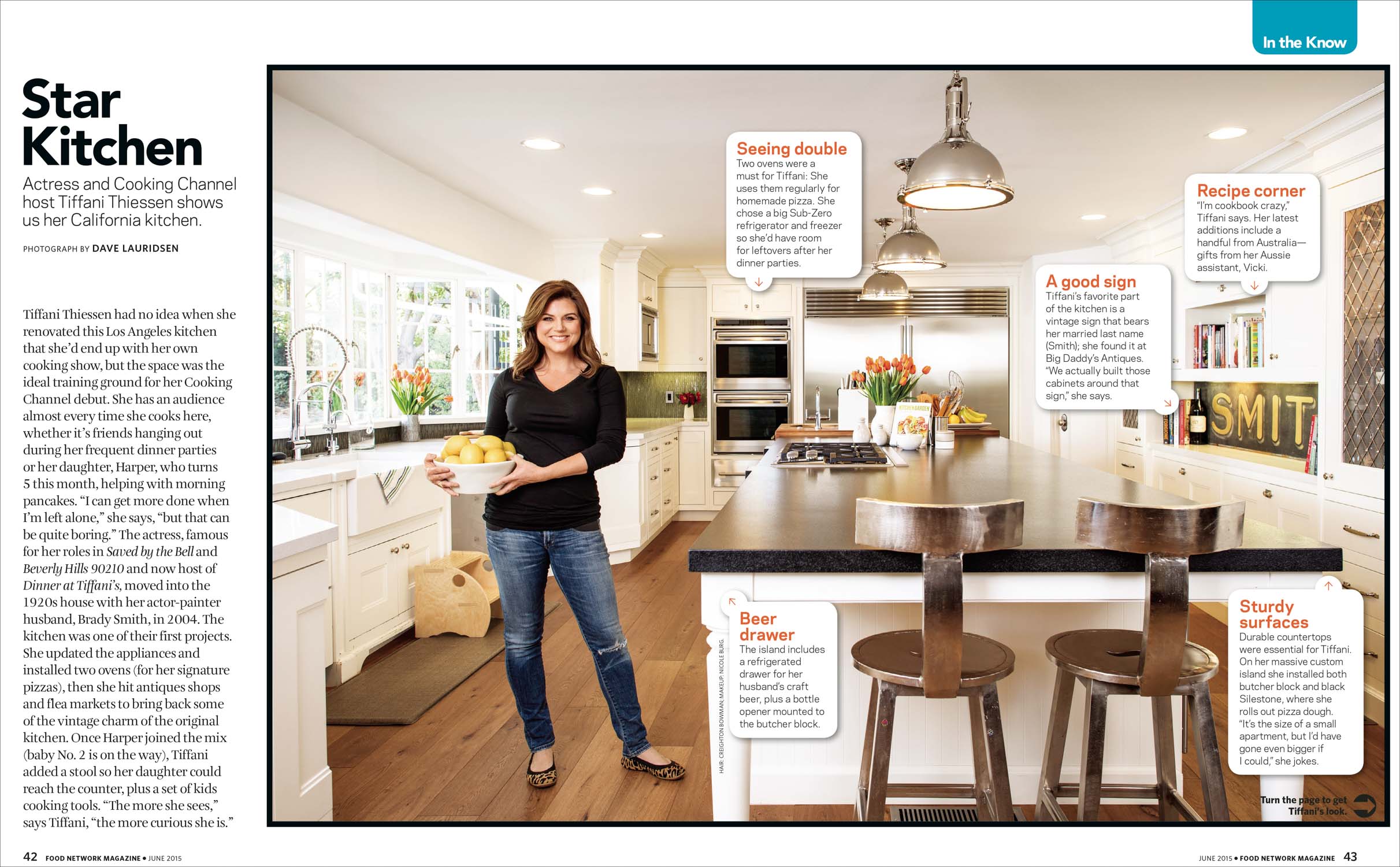 Food Network Magazine Tiffany Thiessen Star Kitchen